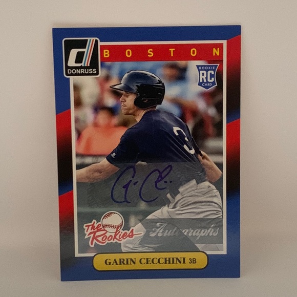 2014 Donruss The Rookies Garin Cecchini NY Mets -Autograph #49 (015) - Picture 1 of 2